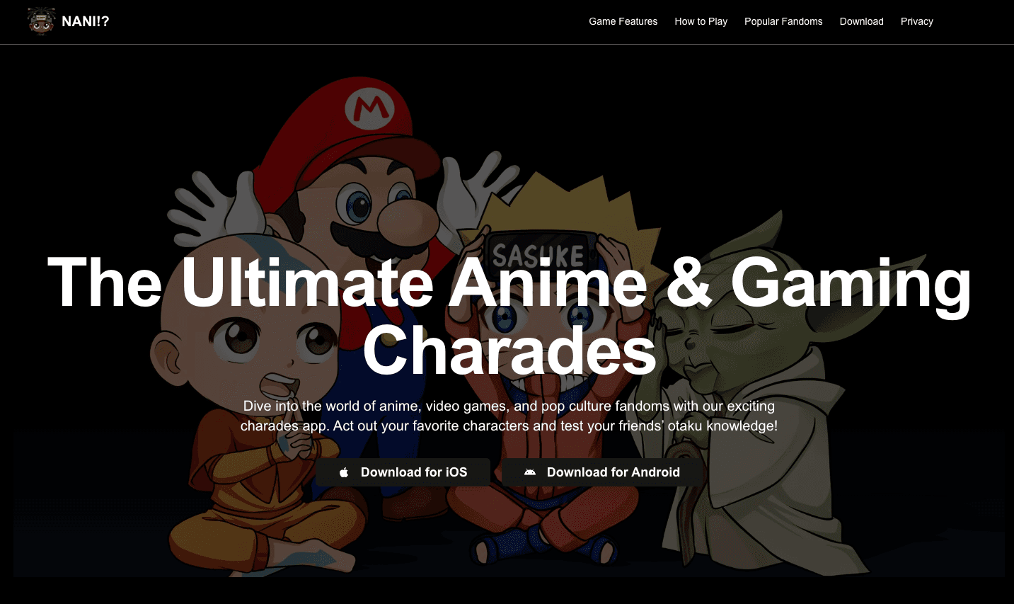 Nani's Marketing Site